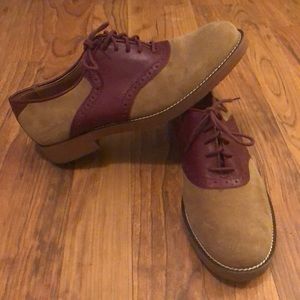 Leather and Suede Oxford shoes